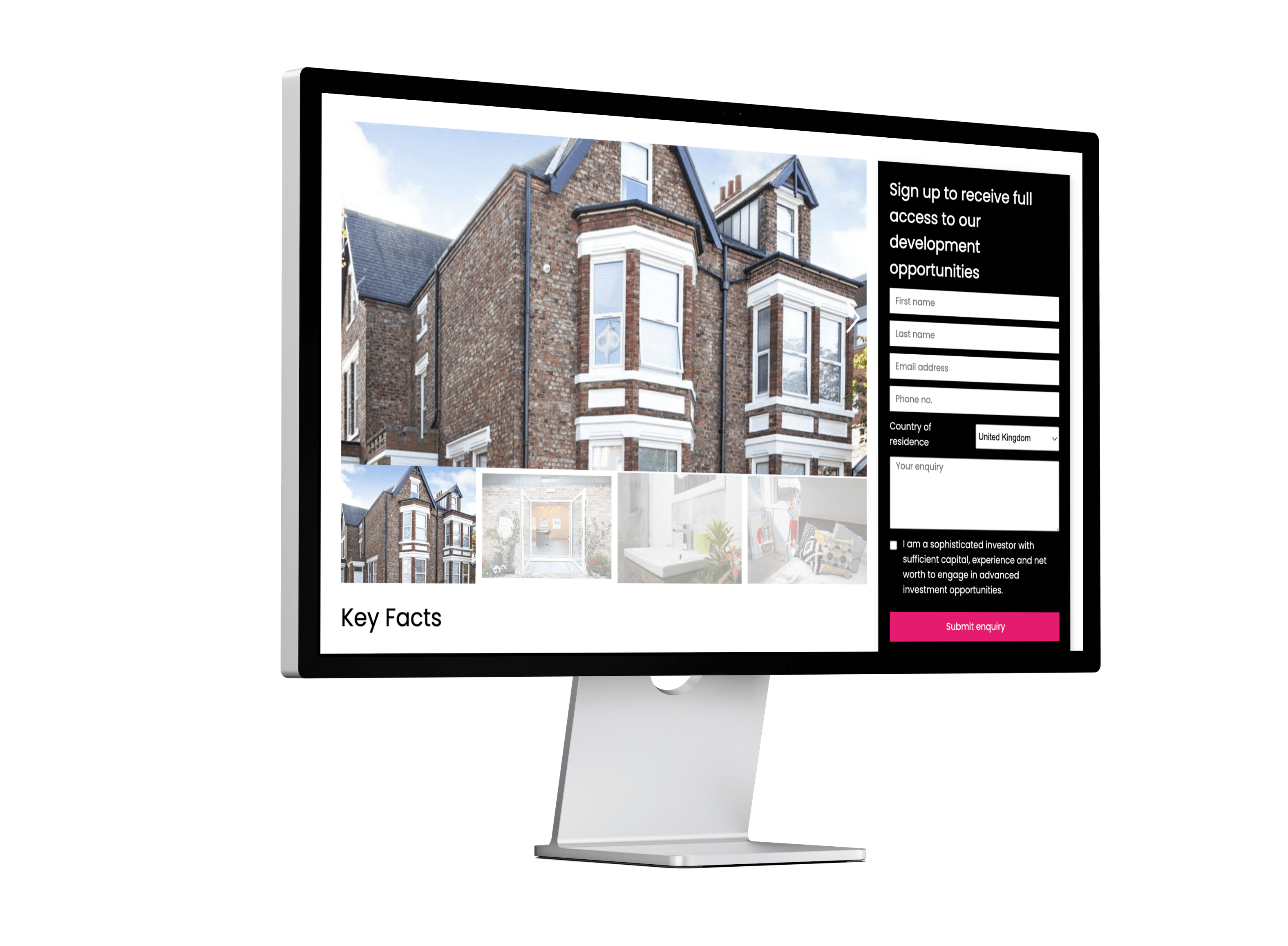 Ashbrookes website on desktop .