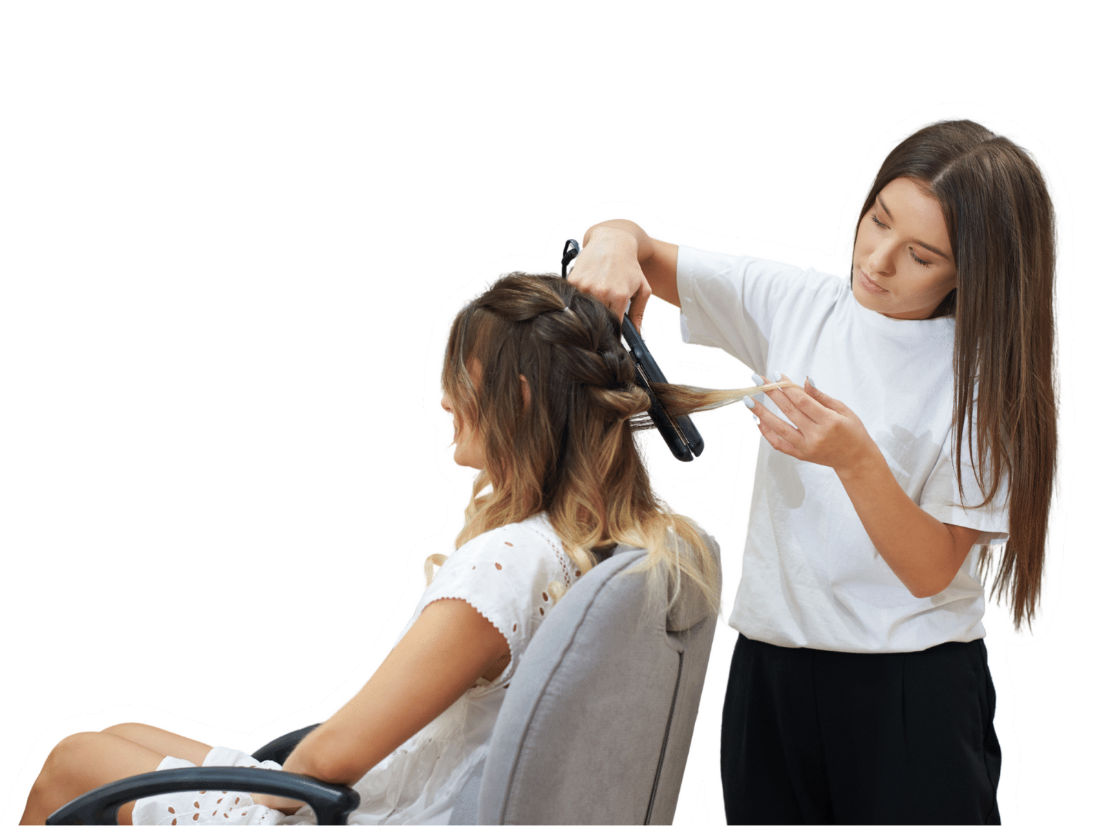 Beauty and hair woman.