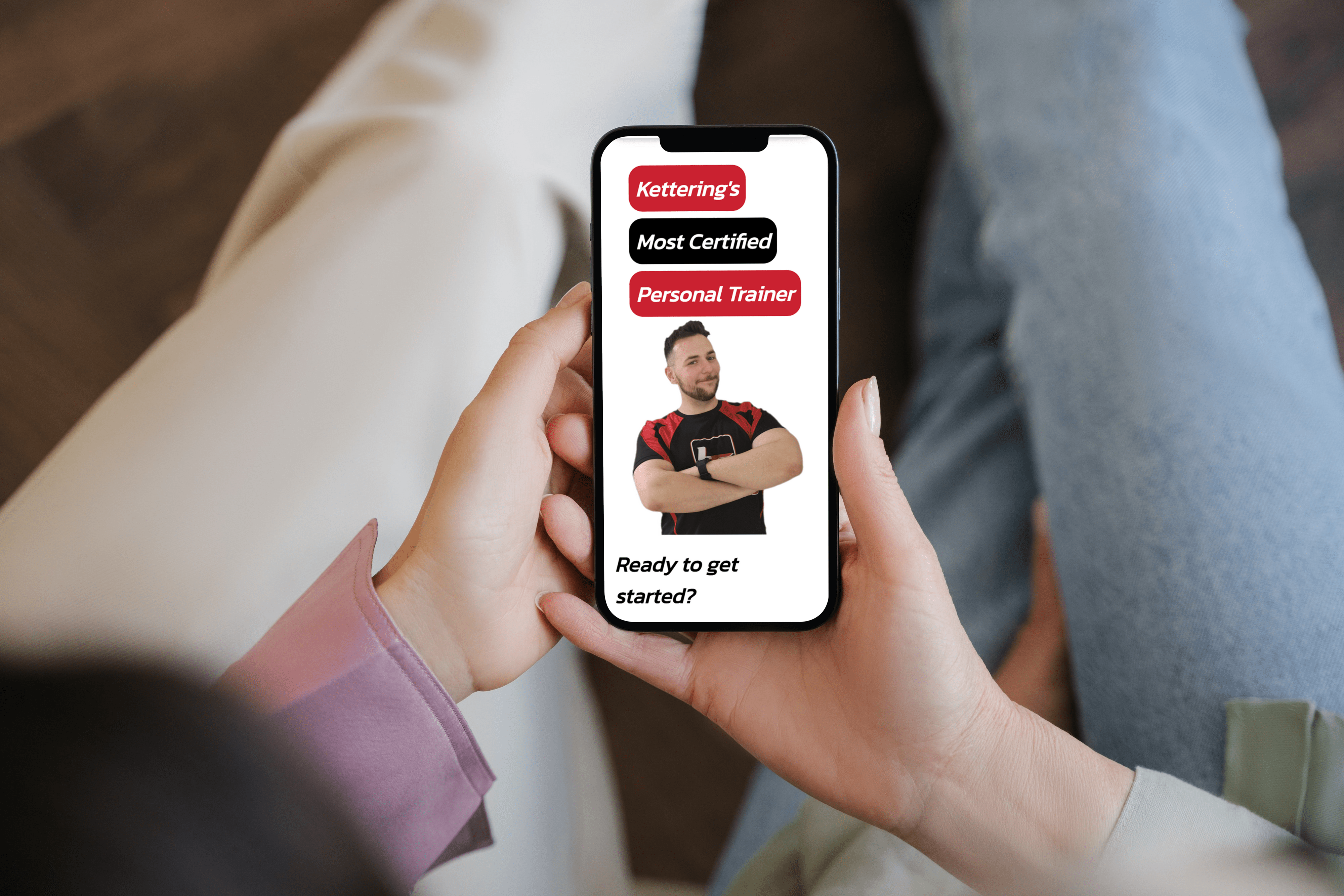 Another look on mobile of linnie fitness.